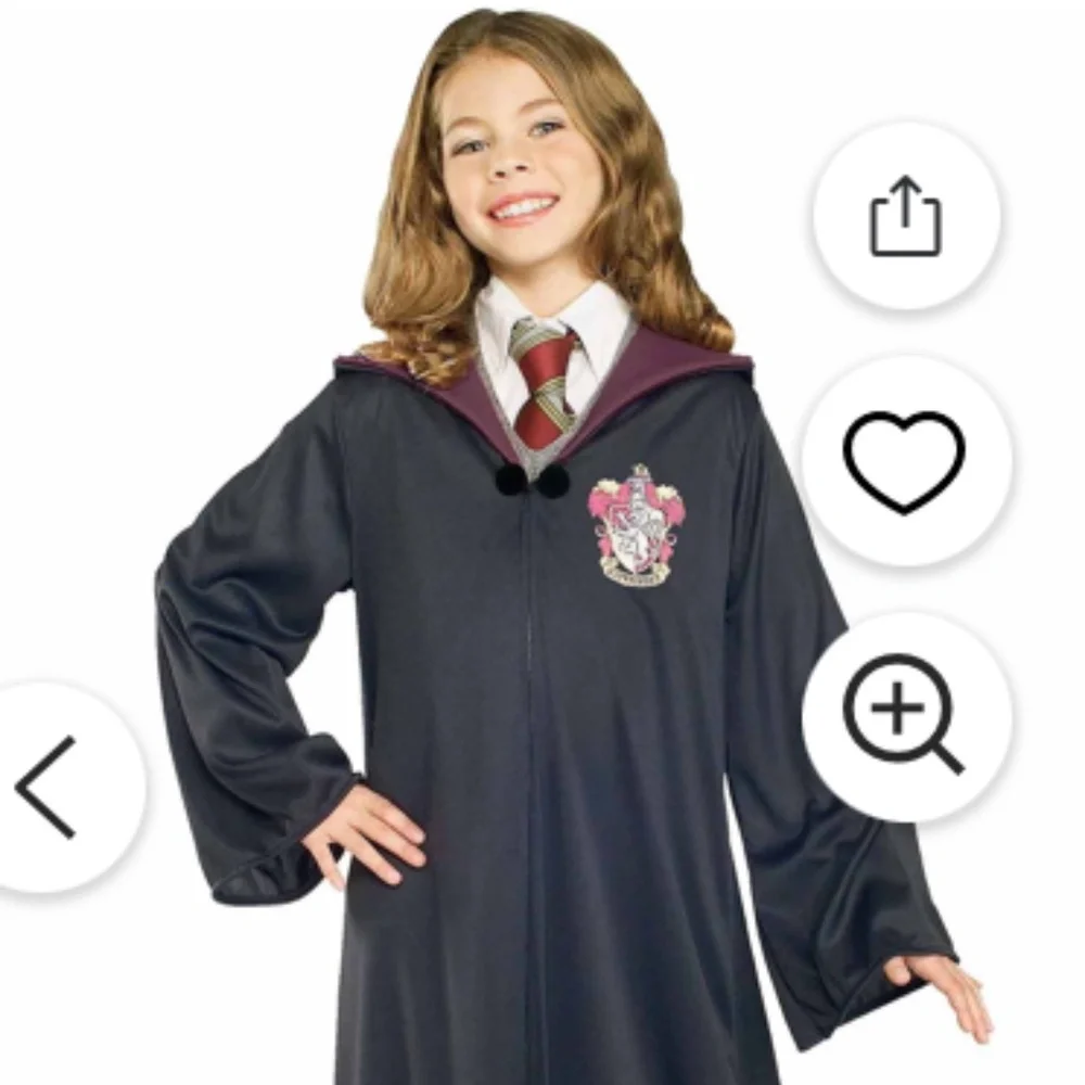 Harry Potter Gryffindor Robe Brand Rubie's size Medium Kids Halloween Costume - Picture 3 of 7